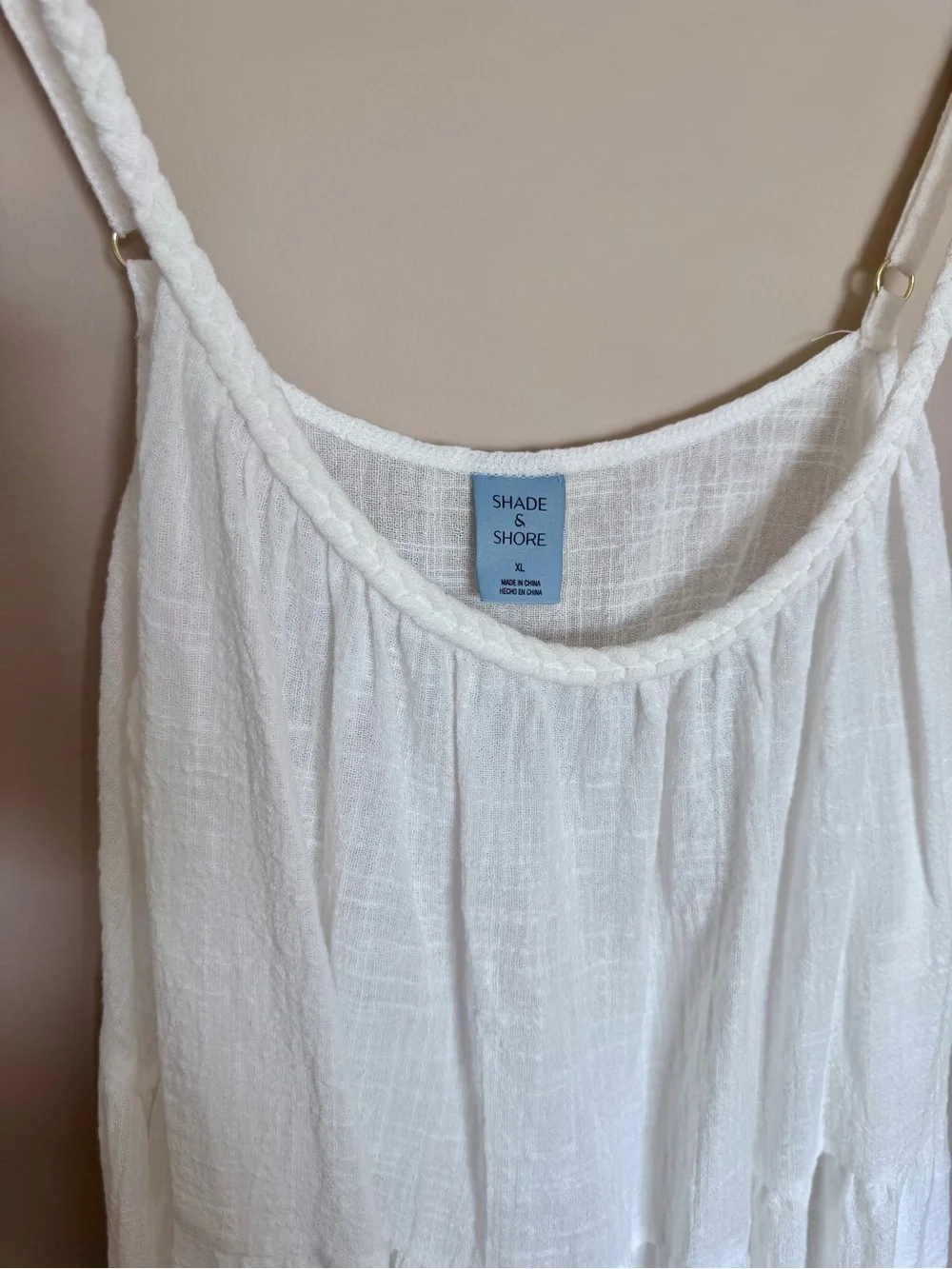 Shade & Shore Breezy White Tiered Swim Coverup - Picture 3 of 6